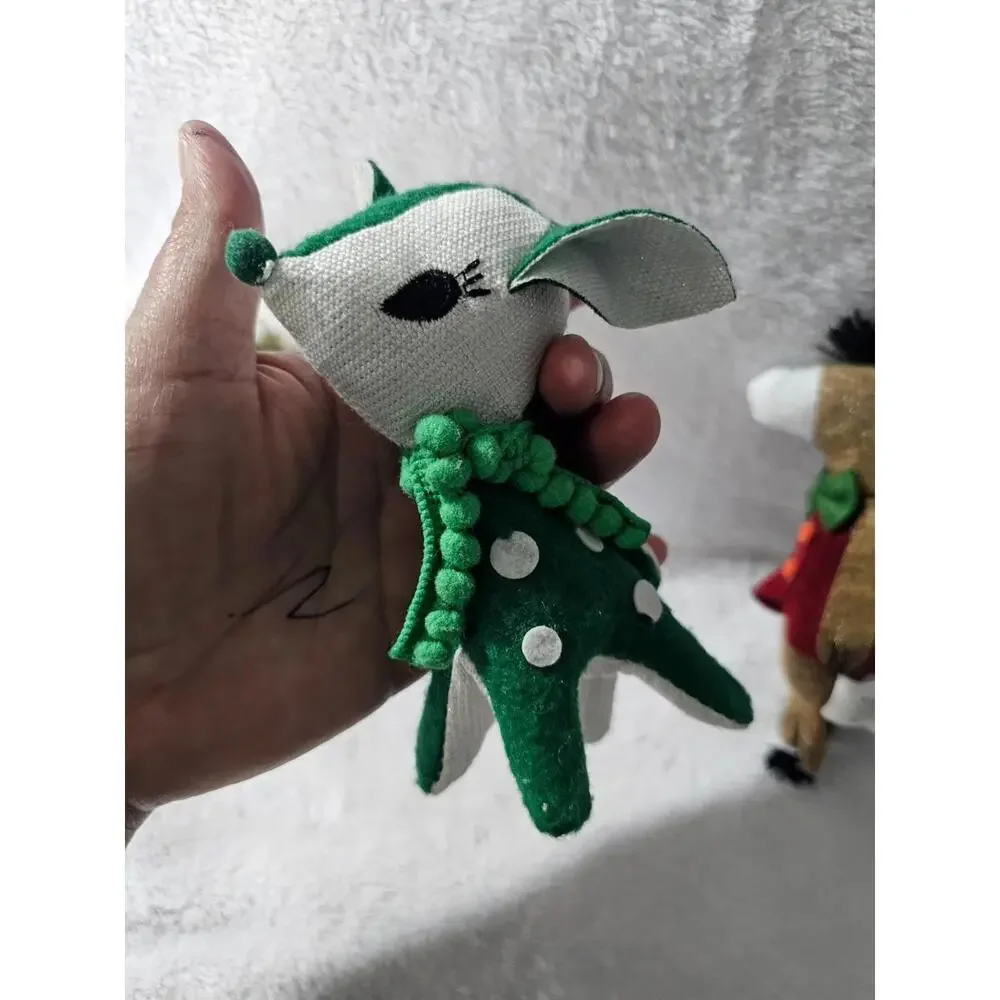 (3 pc) New Target Ornament Plush Horse Succulent Cactus Reindeer Different Sizes
